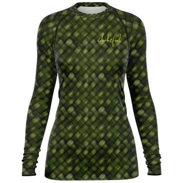 Chokefish™ Long Sleeve Rashguard Textures Woman's Shirt-001